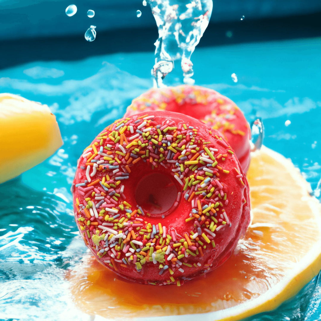 Aromatic Strawberry Banana Bath Bomb Donut