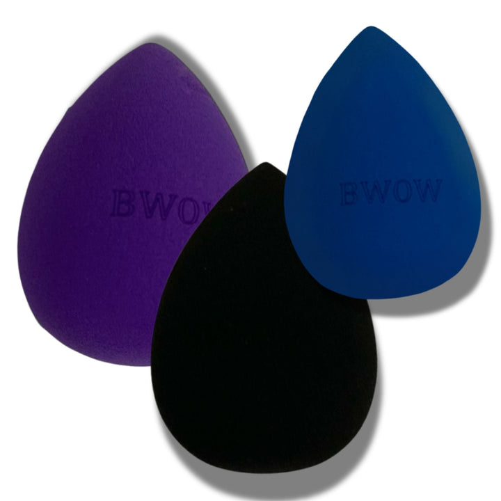 Blue Makeup Blending Sponge – Multi-Purpose, Latex-Free, Vegan Sponge for Foundation, Contouring, Baking & Powder Application