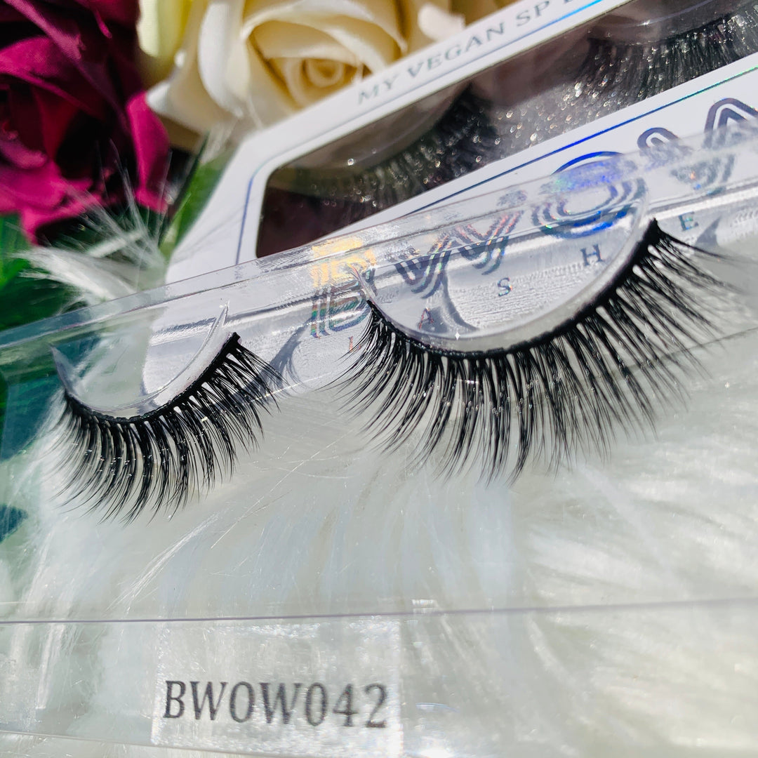 Eco-Friendly 3D Silk Protein Lashes BWOW042