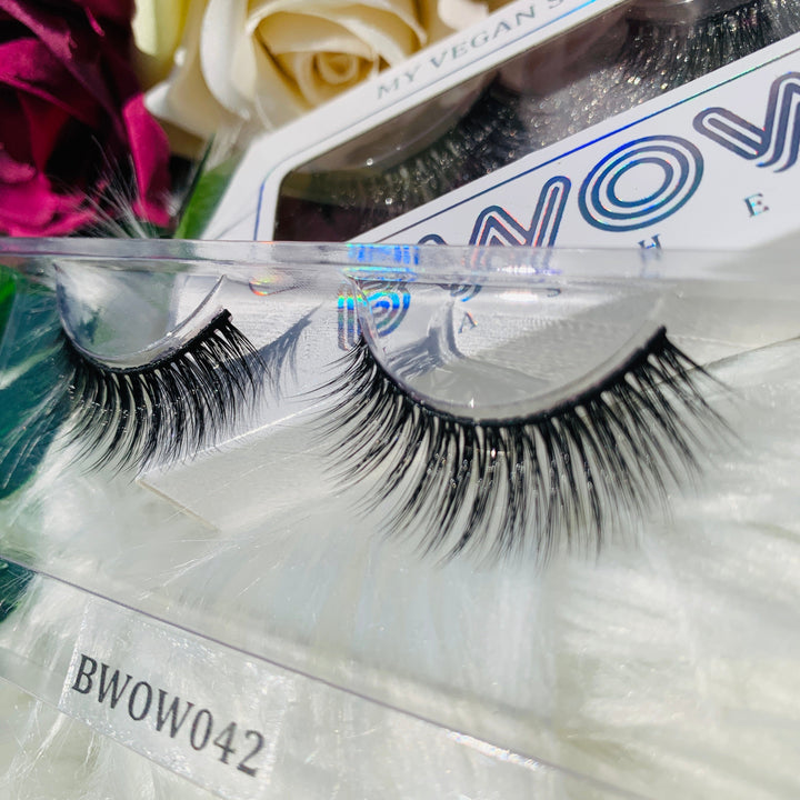 Eco-Friendly 3D Silk Protein Lashes BWOW042