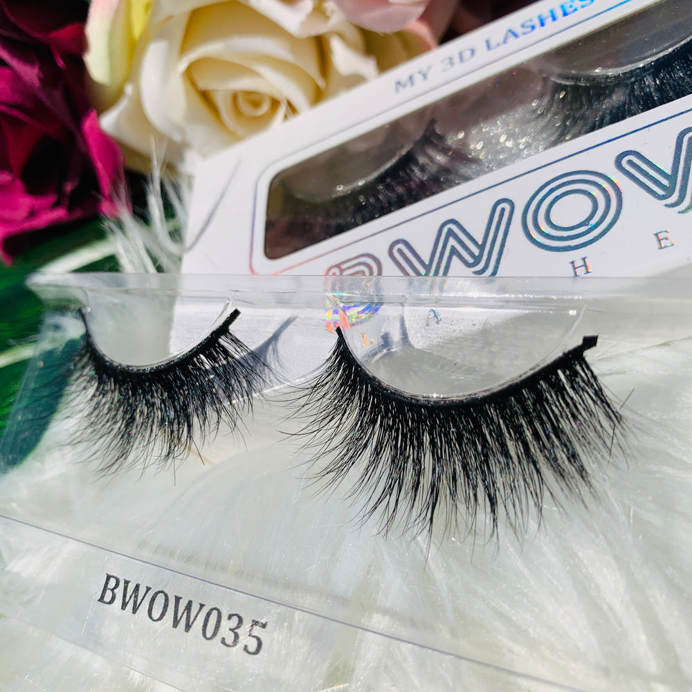 Effortless Elegance & Cruelty-Free Glamour: Chic 3D Vegan Volume False Lashes BWOW035