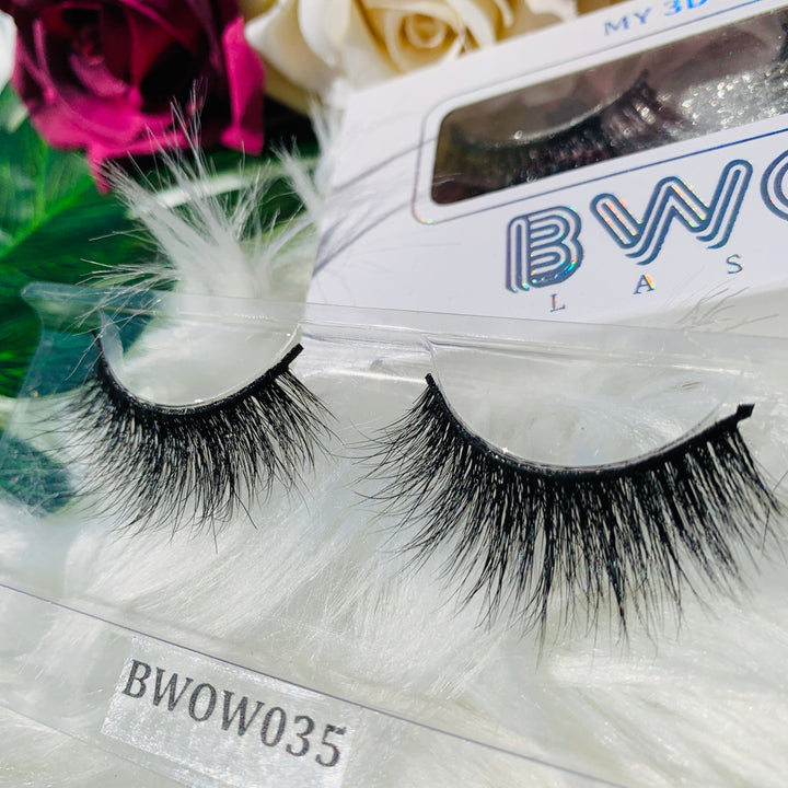 Effortless Elegance & Cruelty-Free Glamour: Chic 3D Vegan Volume False Lashes BWOW035