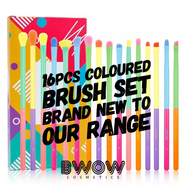 Brush Set for Makeup 16 Piece - Vegan