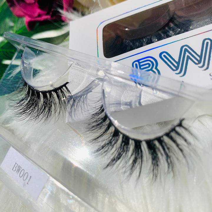 Glamorous 3D Faux Mink Strip Lashes BWOW001