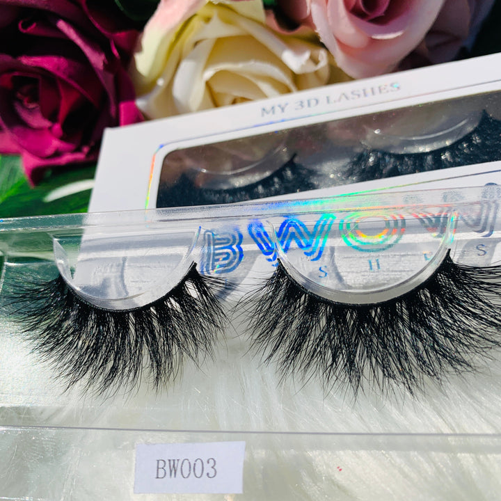 Glamorous 3D Faux Mink Strip Lashes BWOW003