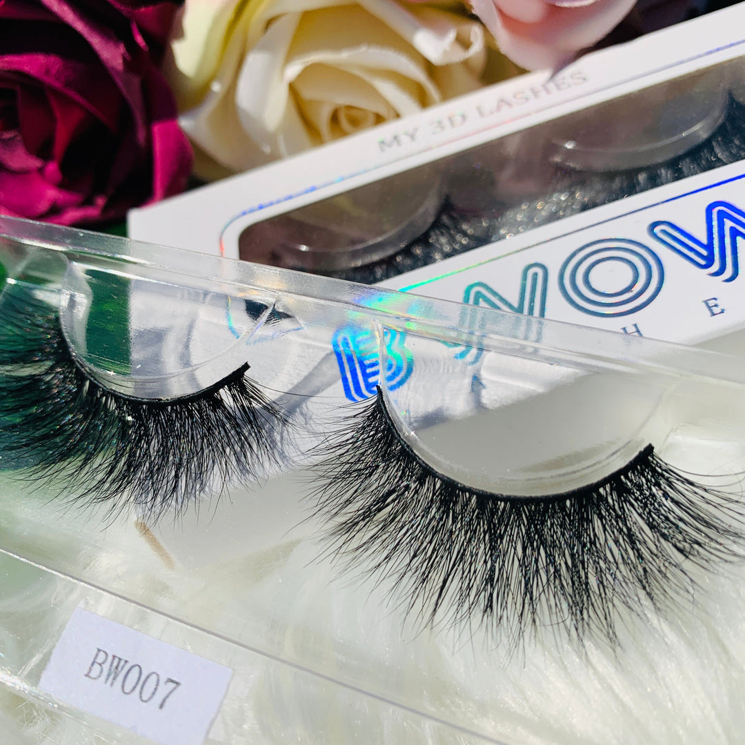 Glamorous 3D Faux Mink Strip Lashes BWOW007