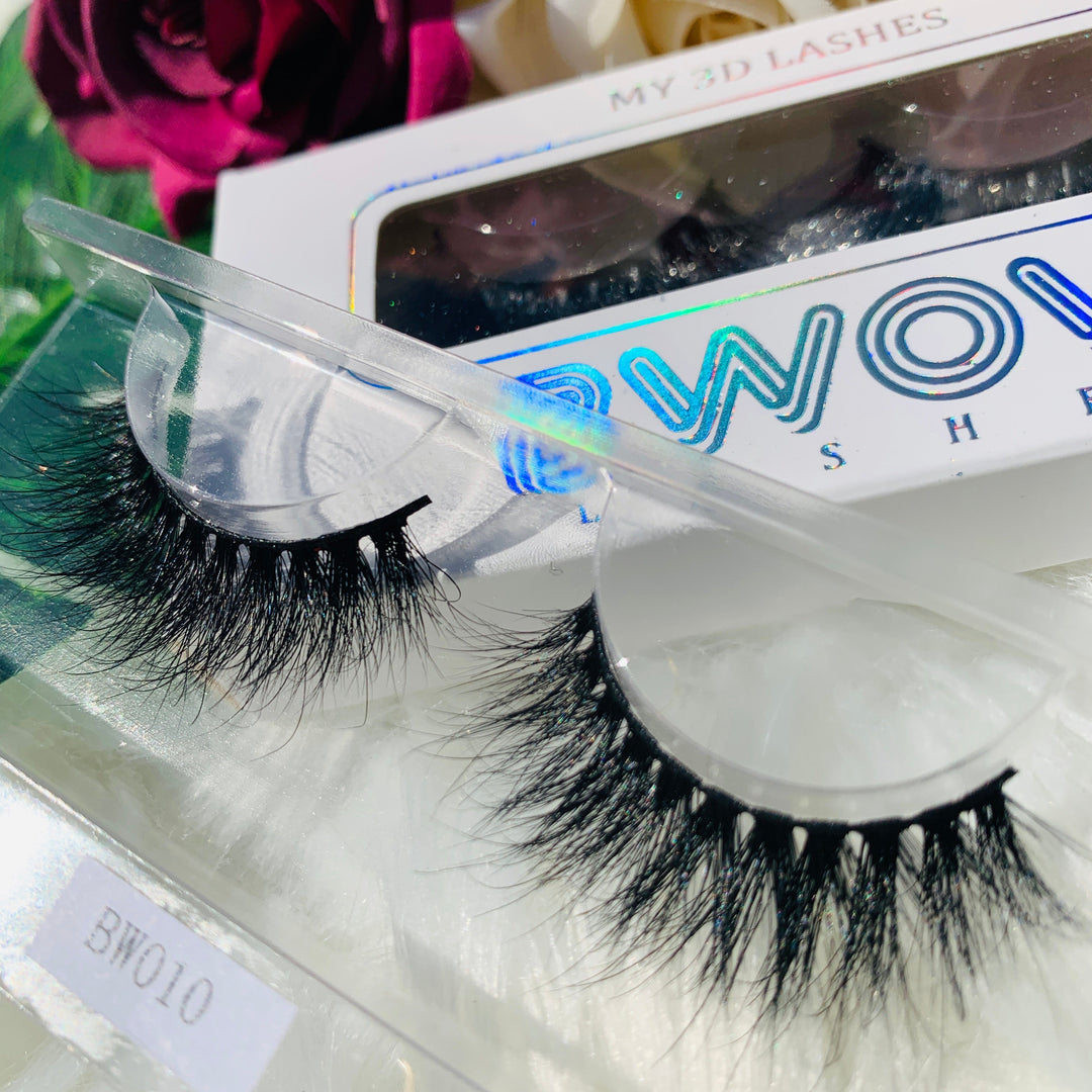 Glamorous 3D Faux Mink Strip Lashes BWOW010