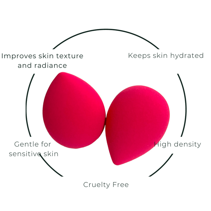 Duo de Esponja para Misturar Maquiagem