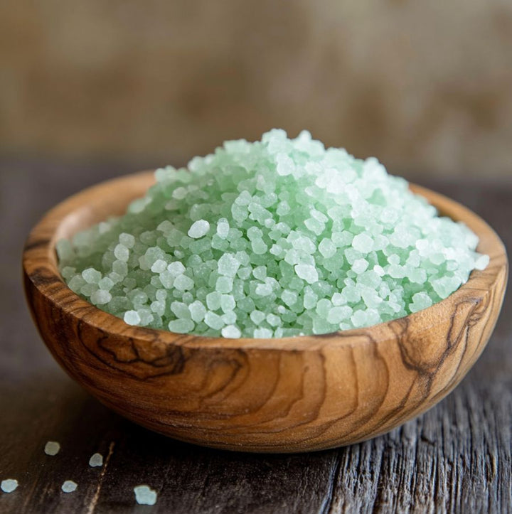 Natural Luxury Bath Sea Salt: Complete Energising Relax: Bergamot, Geranium and Vetiver