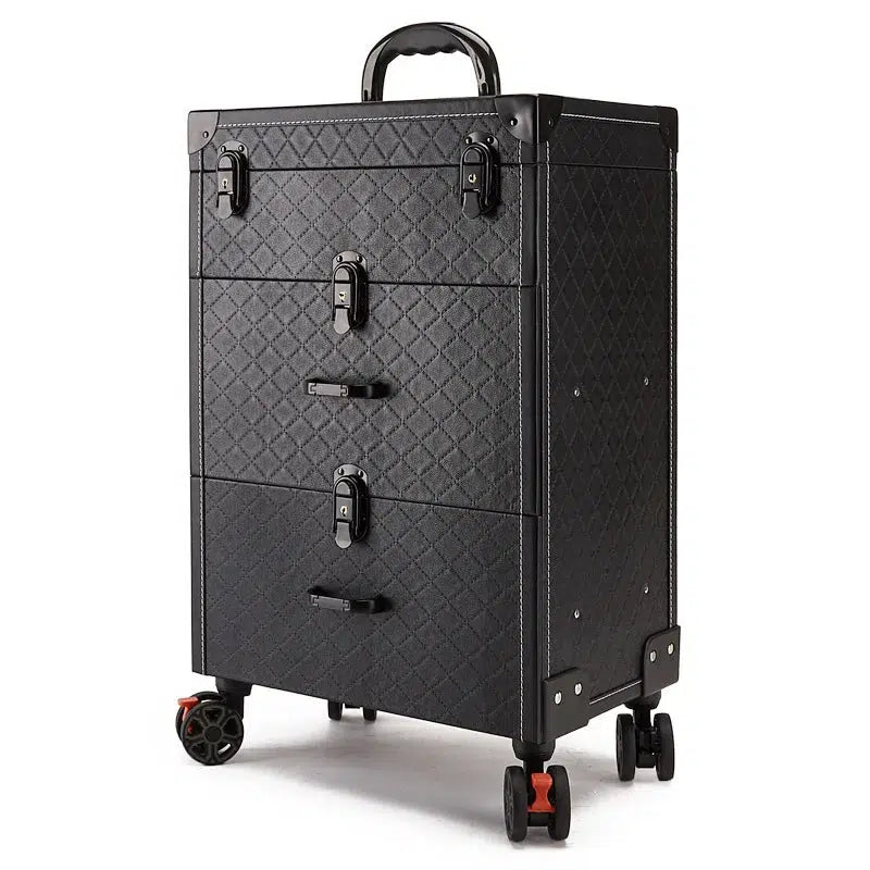 New Professional Cosmetic Case on Wheels: Multi-Function Beauty Trolley Rolling Luggage Case