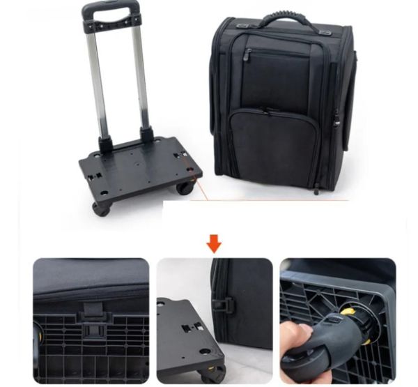 Premium Oxford Rolling Luggage | Unisex Spinner Caster Suitcase with Lock