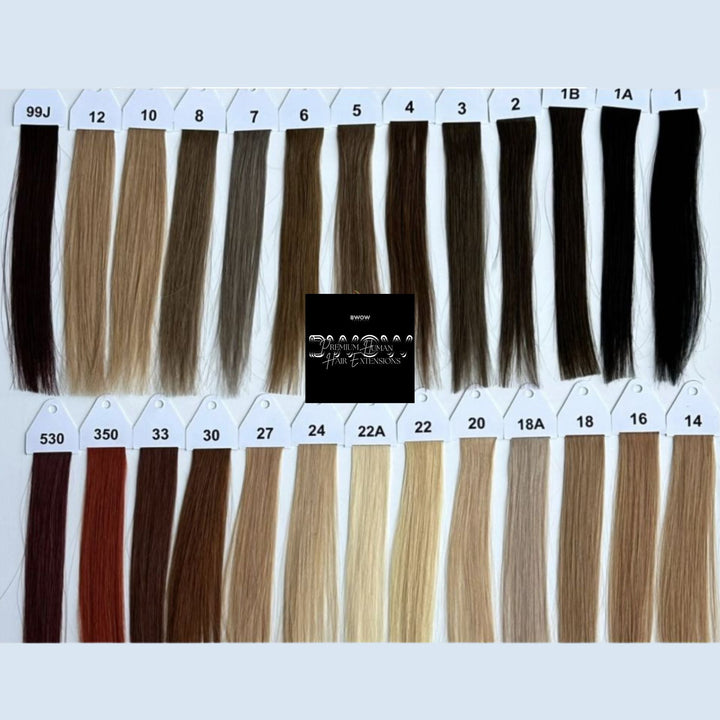 Premium Remy Weft Human Hair Extensions 18"