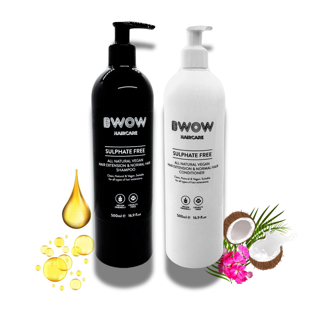 Sulphate Free Shampoo and Conditioner | Hair Extensions & Natural Hair 250ml