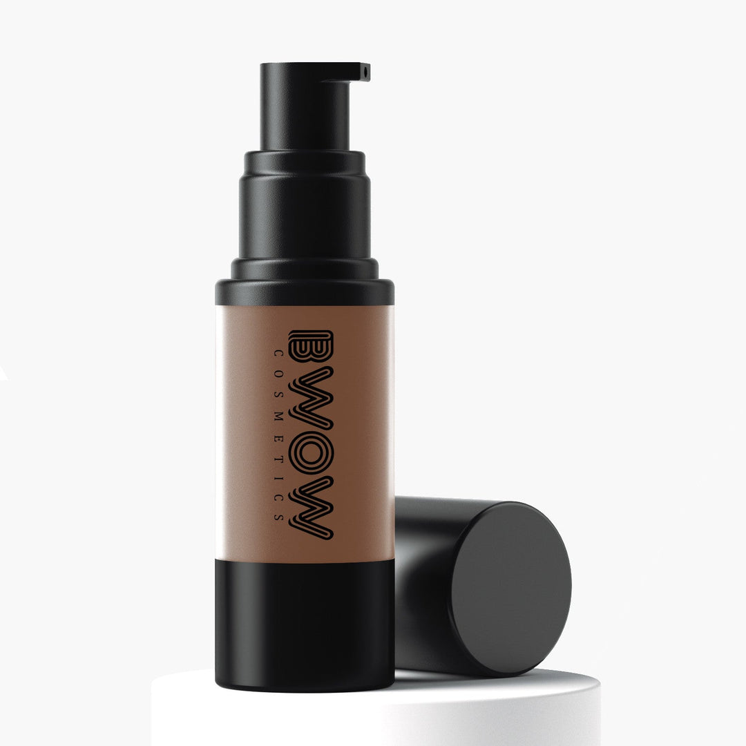 Vegan HD Liquid Foundation with Hyaluronic Acid - Medium to Full Coverage Hydrating Natural Finish