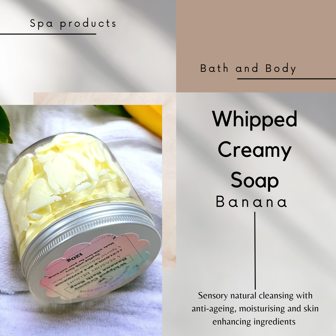 Whipped Cream Banana Bath Soap - A Sensory Delight 120g