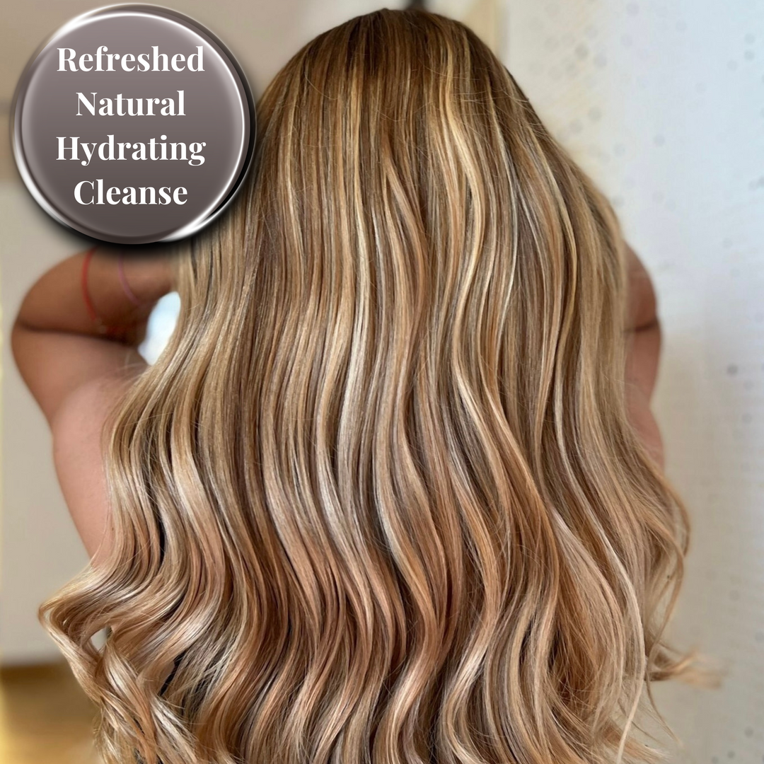 women with long hair, natural refreshed hydrating cleanse image or radiant hair conditoning