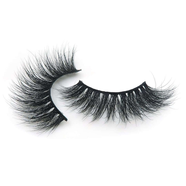 3D STRIP LASHES SIDE BY SIDE IN CODE BWOW007 BY BWOW Cosmetics ON A WHITE SURFACE